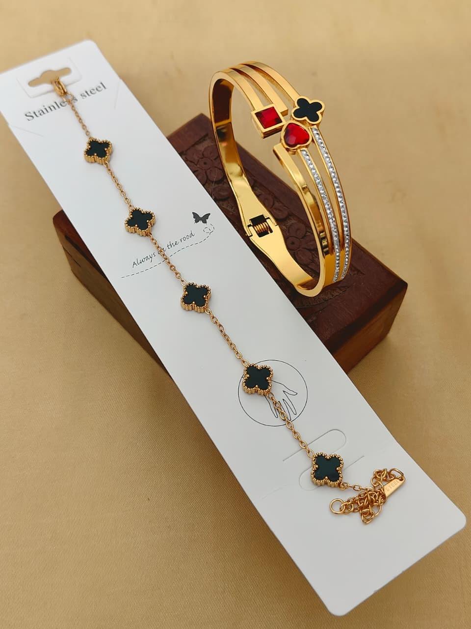 Beautiful Premium Quality Anti Tarnish 2 PC's Bracelets Combo....