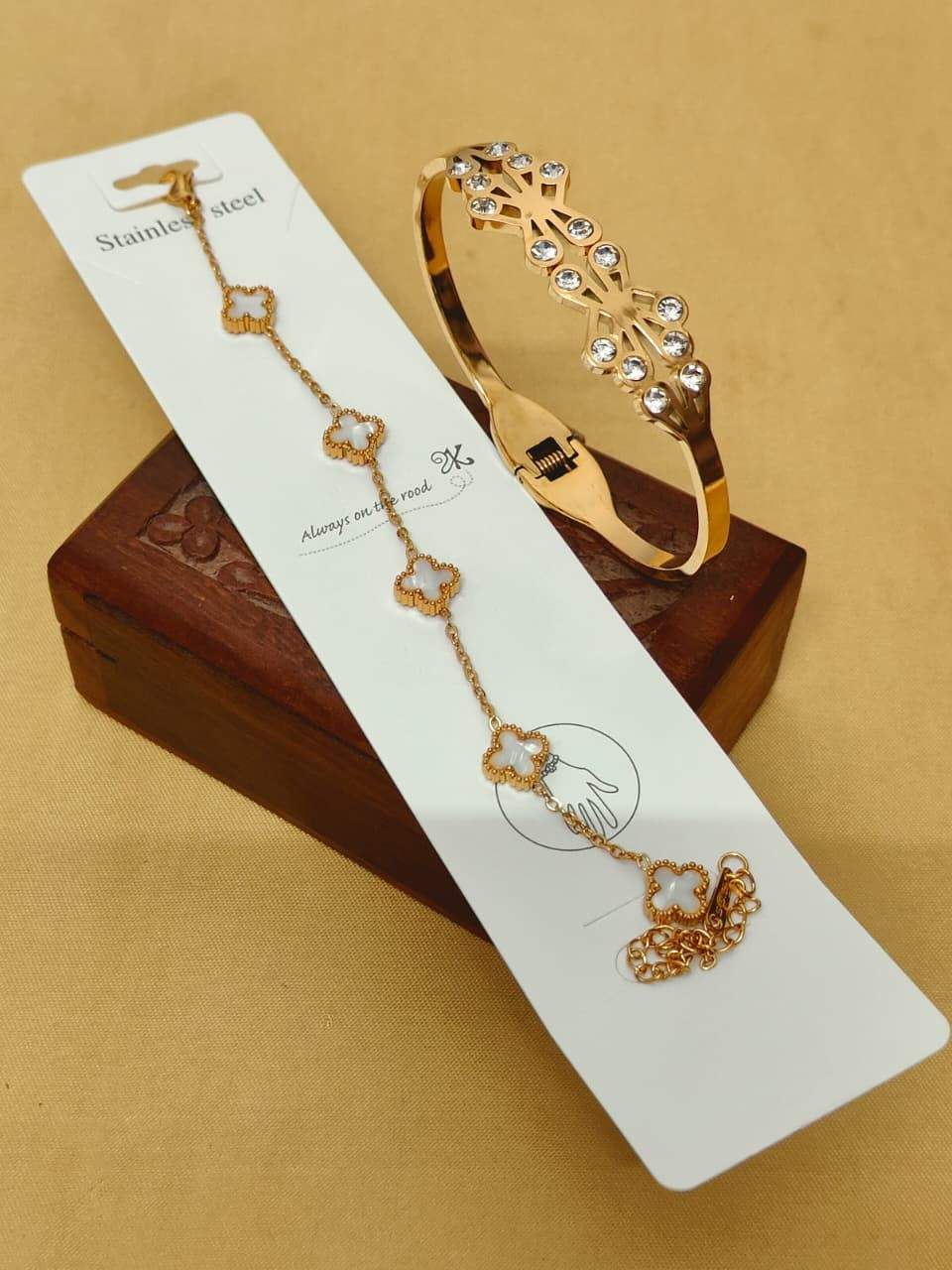 Beautiful Premium Quality Anti Tarnish 2 PC's Bracelets Combo....