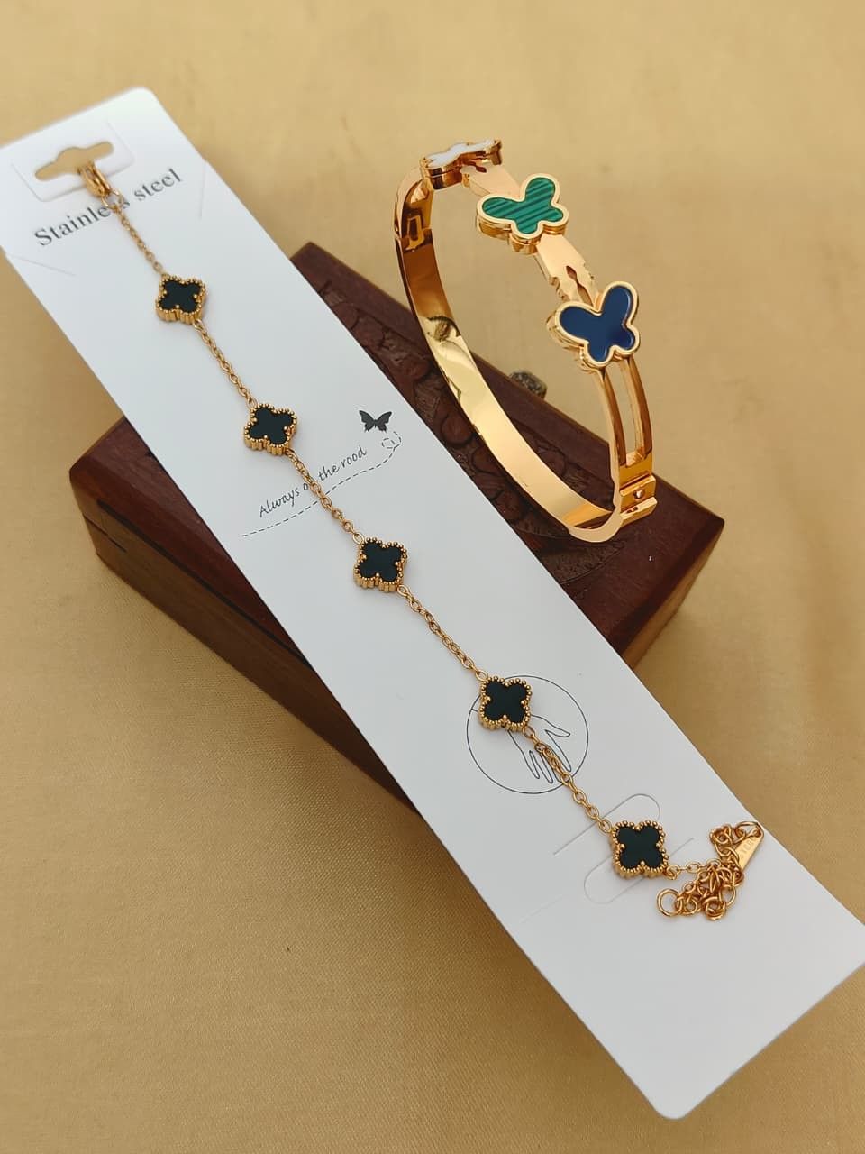 Beautiful Premium Quality Anti Tarnish 2 PC's Bracelets Combo....