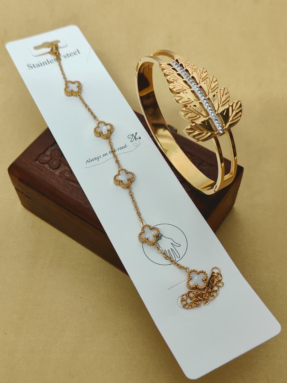 Beautiful Premium Quality Anti Tarnish 2 PC's Bracelets Combo....