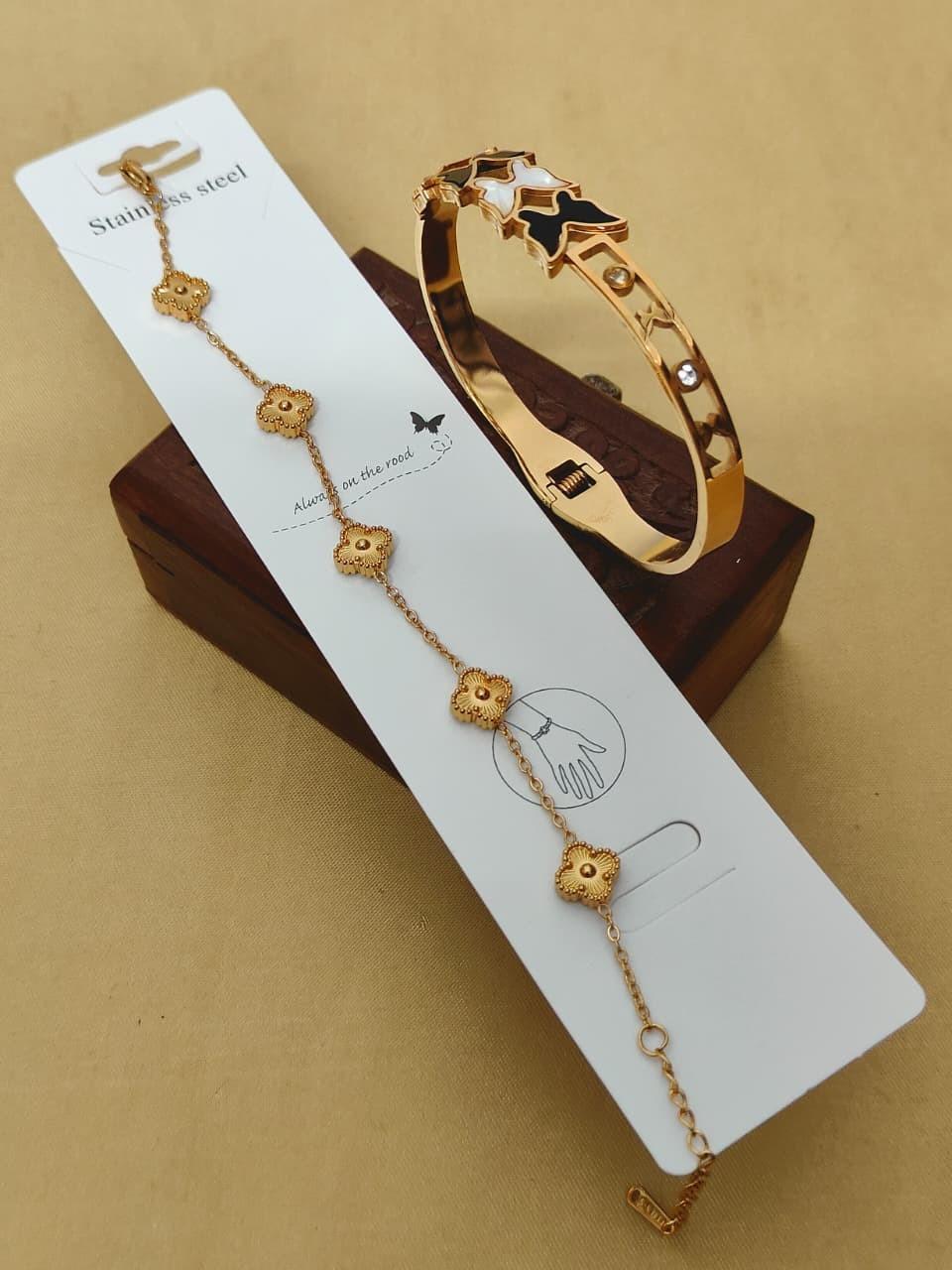 Beautiful Premium Quality Anti Tarnish 2 PC's Bracelets Combo....