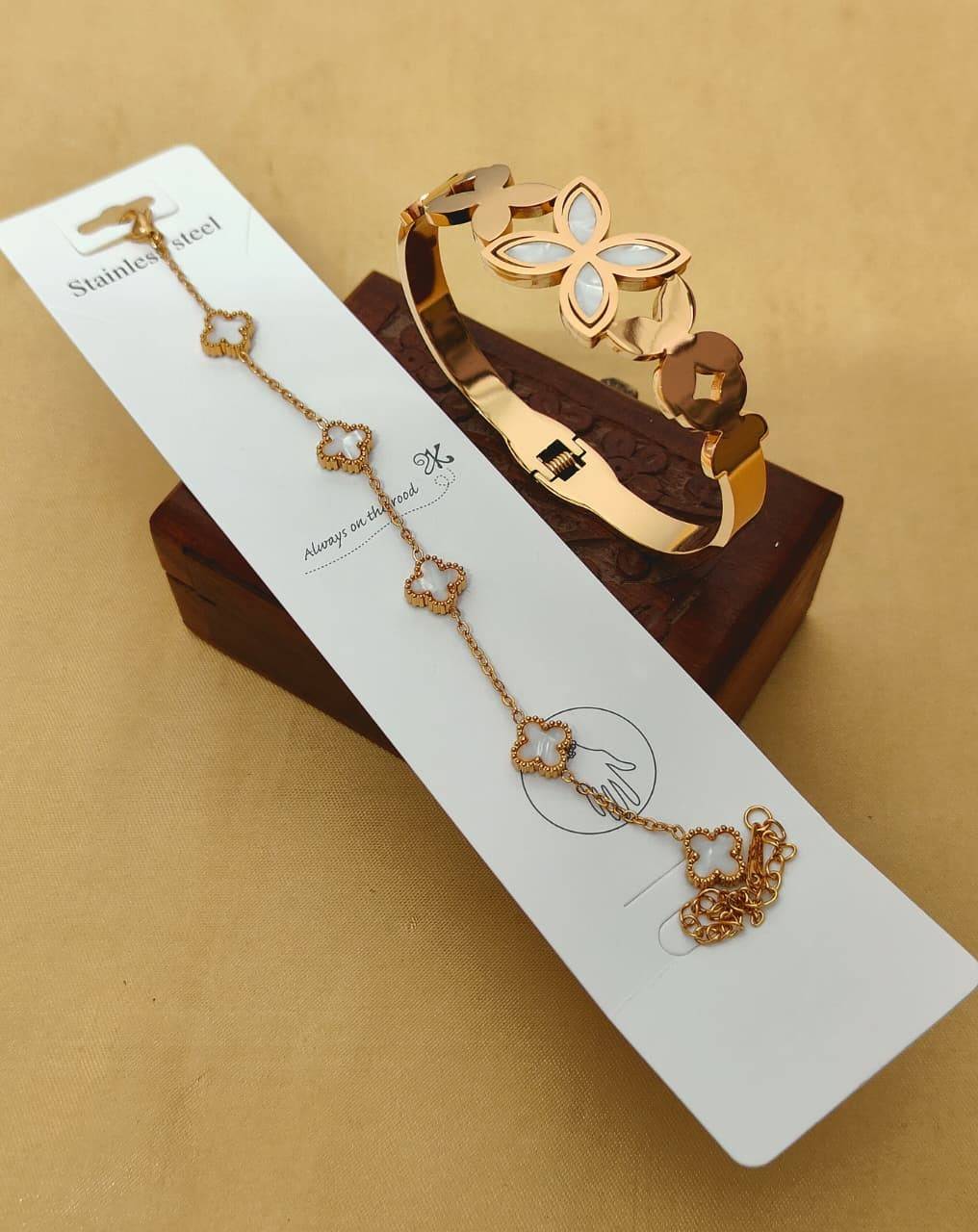 Beautiful Premium Quality Anti Tarnish 2 PC's Bracelets Combo....