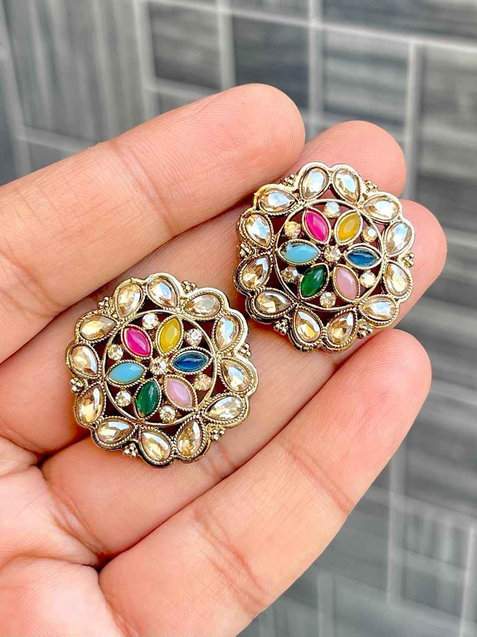 Beautiful Premium Quality Reverse Ad Stone   Studs