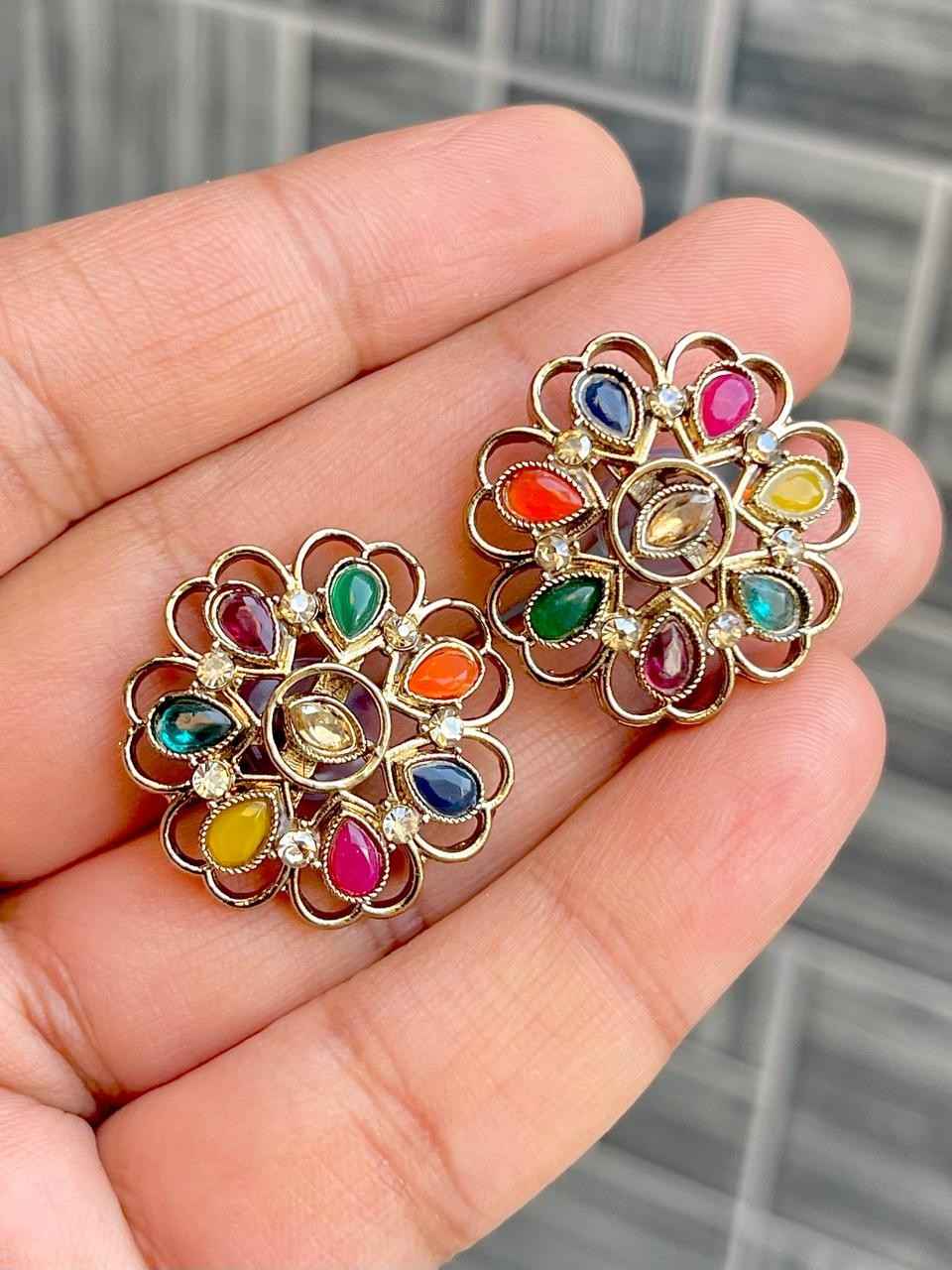 Beautiful Premium Quality Reverse Ad Stone   Studs