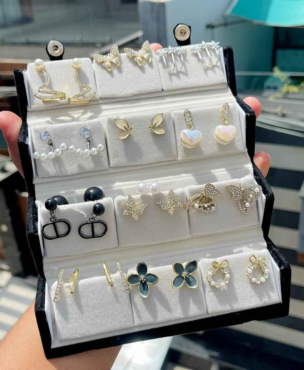 Western Earrings Box Of 12 Pairs