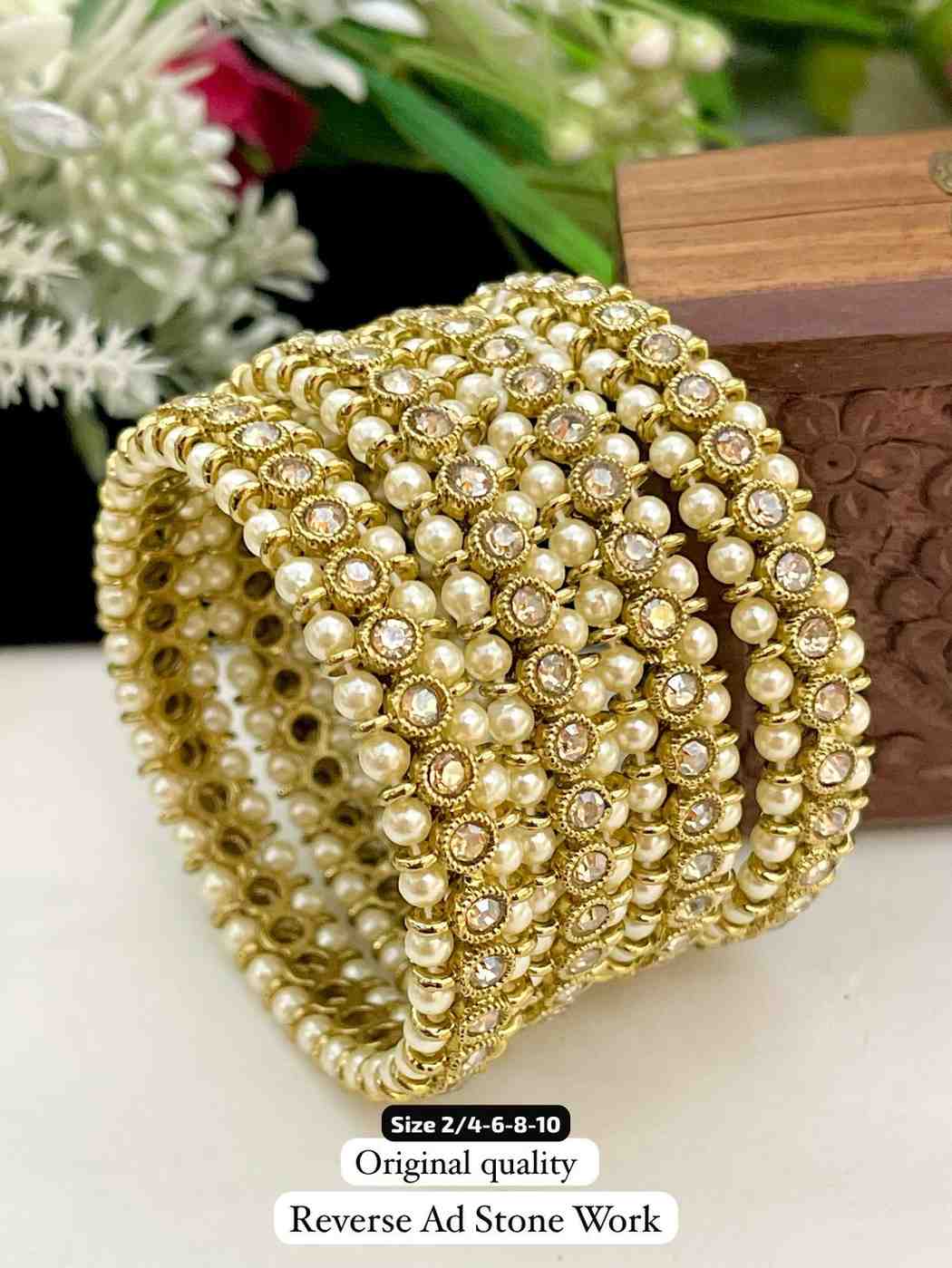 4 Pcs Reverse AD Bangle Set