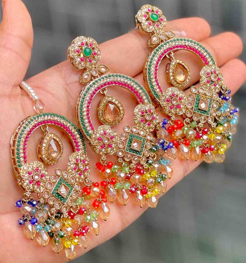 Reverse Ad Earrings And Tika