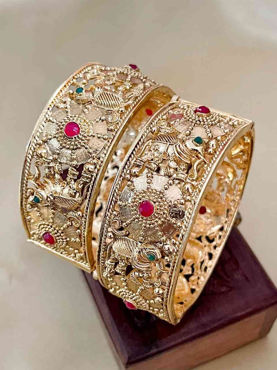 Gold Plated Matt Gold Kda Pair