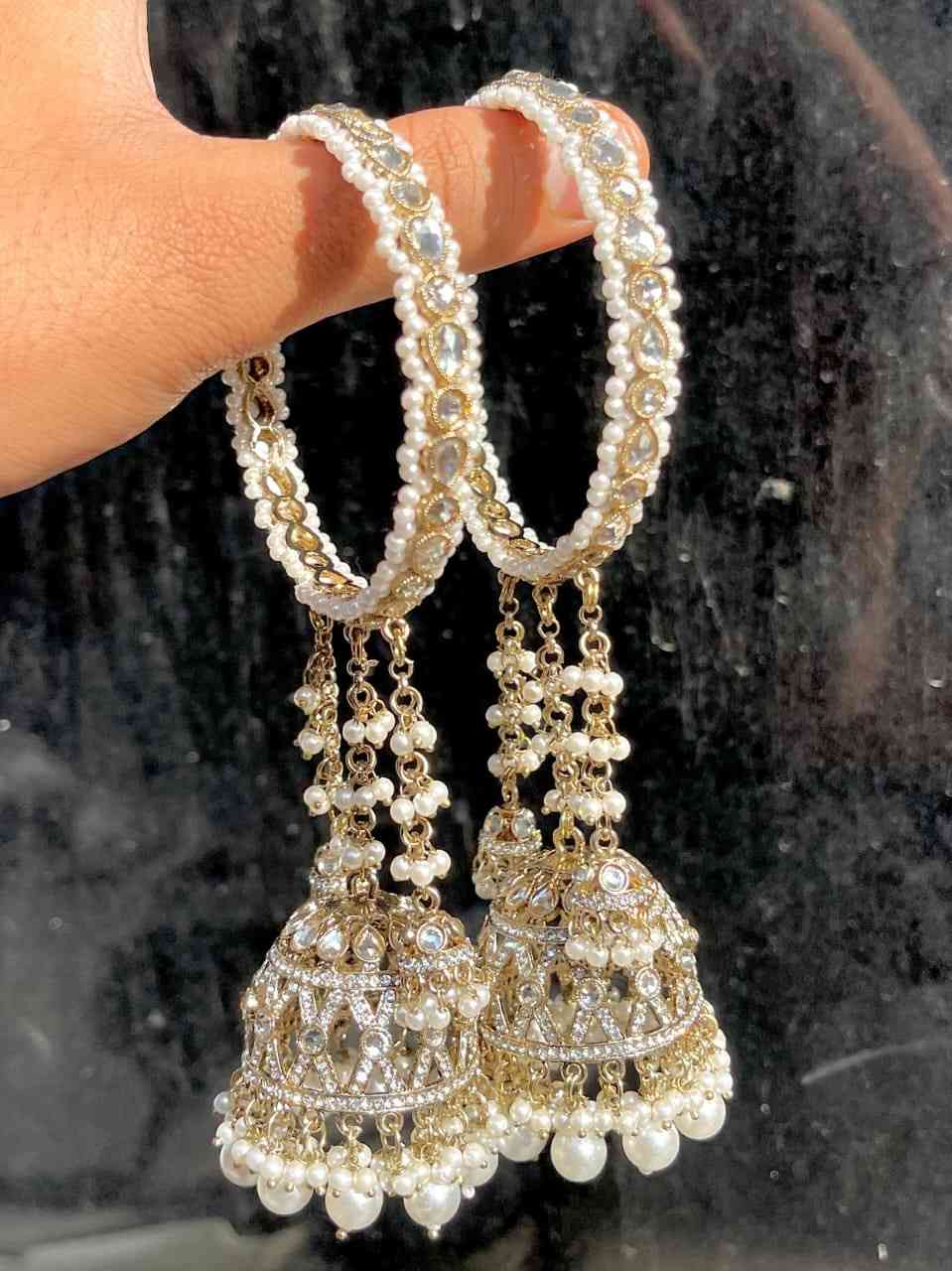 Reverse Ad Stone Work Latkan Bangle