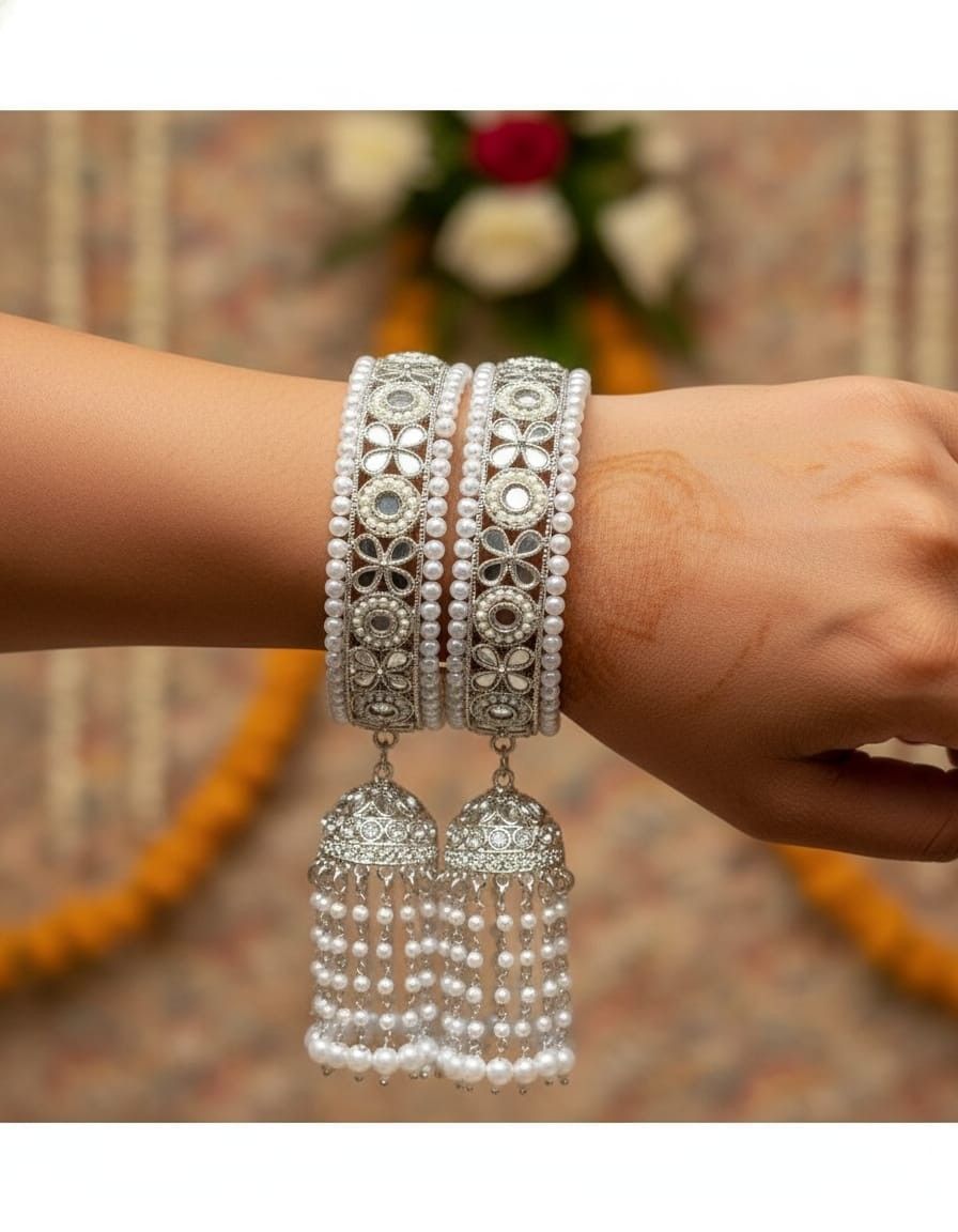 Reverse Ad Stone Work Pakistani Latkan Bangle