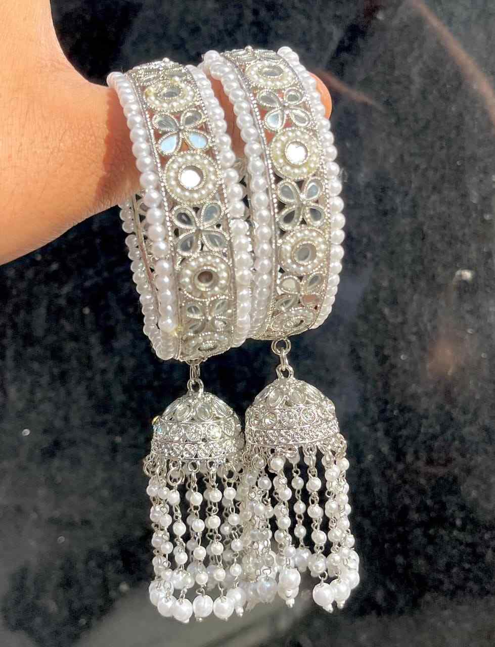 Reverse Ad Stone Work Pakistani Latkan Bangle