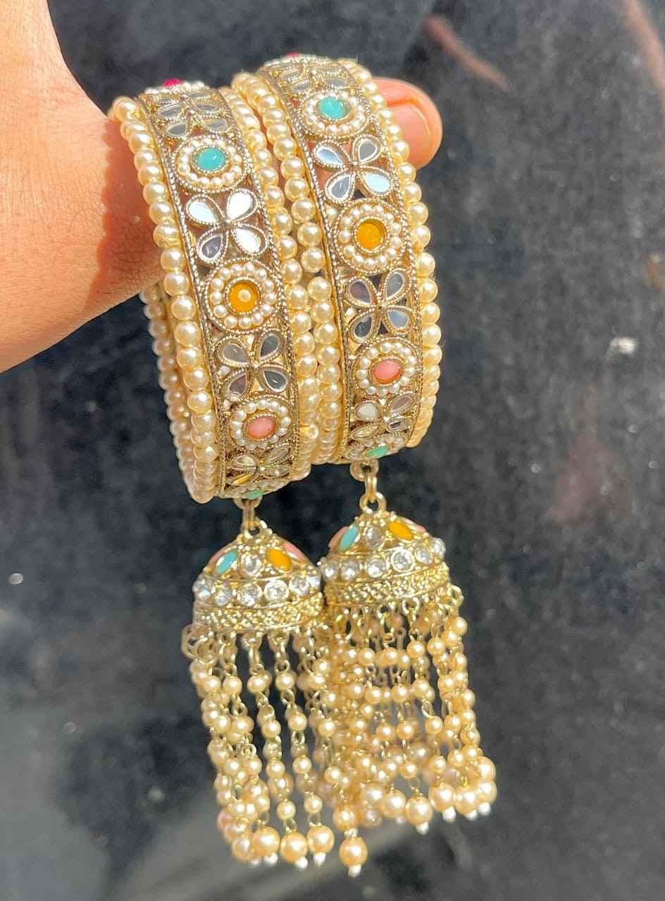 Reverse Ad Stone Work Pakistani Latkan Bangle